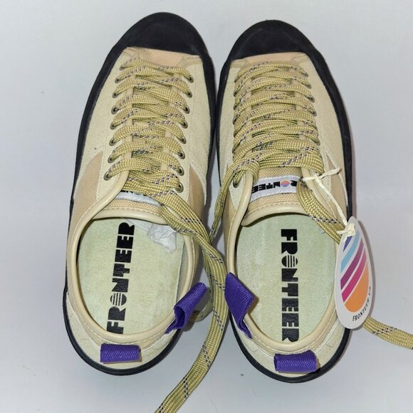 NEW FRONTEER Super Gratton Lo Tan Suede Sneaker, Size 8 Men/9.5 Women - Picture 2 of 8